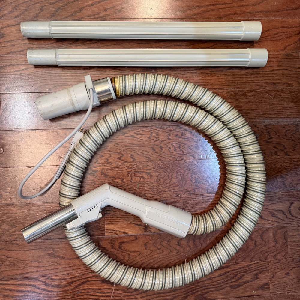 Vintage Electrolux Vacuum Hose and 2 Extension Wands Tan Replacement Parts Set